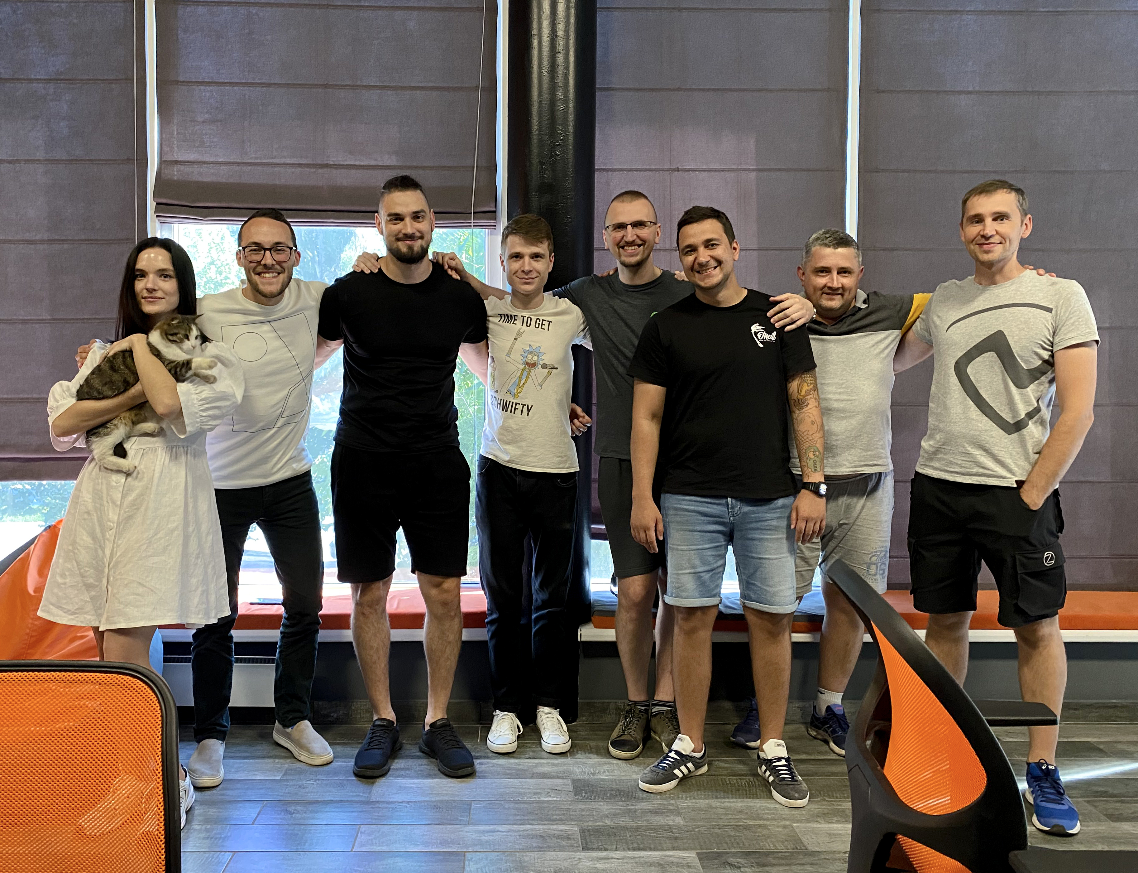 Hexert's team in the office
